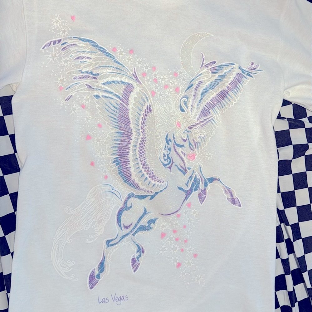 Vintage glitter unicorn Las Vegas souvenir shirt Vintage Size Small